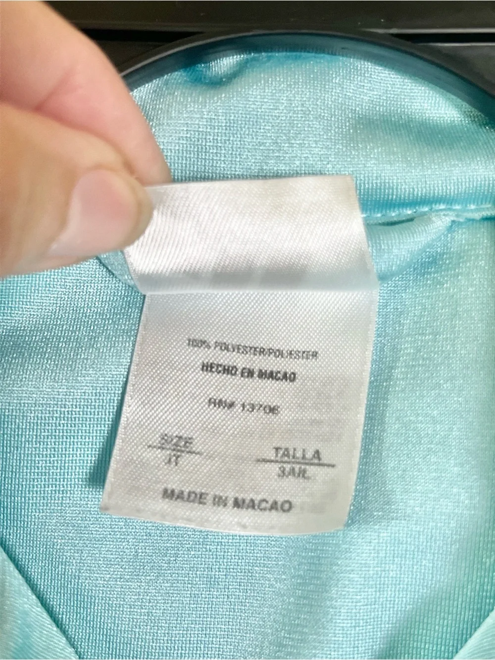 Vintage Adidas Toddler Girls Turquoise Blue White 3 Stripe Track Jacket Size 3T